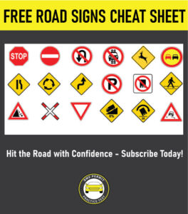 Free DMV ROAD SIGNS CHEAT SHEET - DMV Permit Practice Test